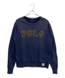 POLO RALPH LAUREN（ポロ・ラルフローレン）の古着「ボートネックスウェット」｜ネイビー