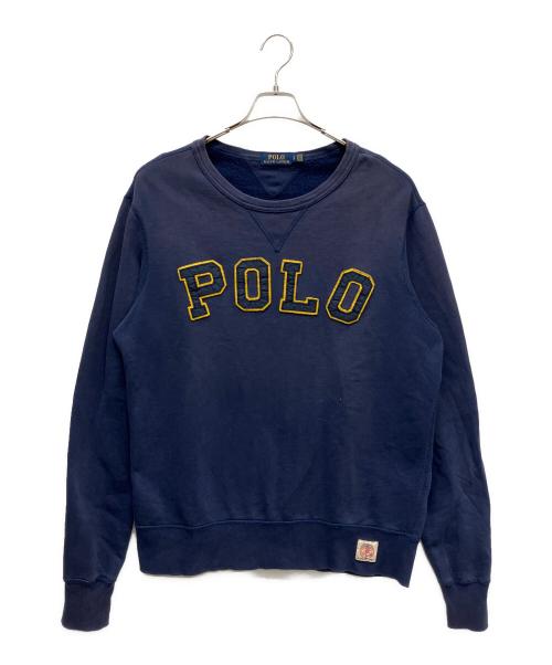 POLO RALPH LAUREN（ポロ・ラルフローレン）POLO RALPH LAUREN (ポロ・ラルフローレン) ボートネックスウェット ネイビー サイズ:Lの古着・服飾アイテム