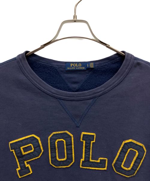 POLO RALPH LAUREN（ポロ・ラルフローレン）POLO RALPH LAUREN (ポロ・ラルフローレン) ボートネックスウェット ネイビー サイズ:Lの古着・服飾アイテム
