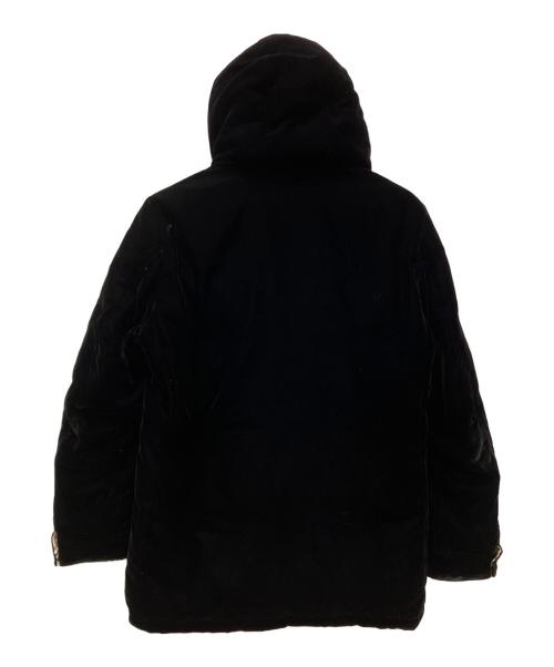 BURBERRY BLACK LABEL（バーバリーブラックレーベル）BURBERRY BLACK LABEL (バーバリーブラックレーベル) ベロアダウンジャケット ブラック サイズ:Mの古着・服飾アイテム