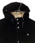 中古・古着 BURBERRY BLACK LABEL (バーバリーブラックレーベル) ベロアダウンジャケット ブラック サイズ:M：20000円