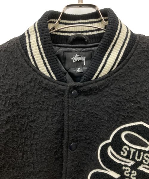 stussy（ステューシー）stussy (ステューシー) ウールジャーシティージャケット ブラック サイズ:Mの古着・服飾アイテム