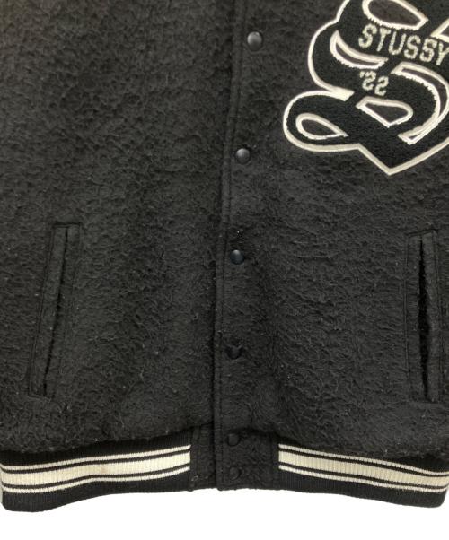 stussy（ステューシー）stussy (ステューシー) ウールジャーシティージャケット ブラック サイズ:Mの古着・服飾アイテム