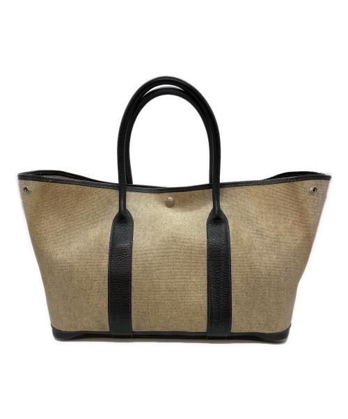 HERMES（エルメス）HERMES (エルメス) トートバッグ ホワイト×ブラックの古着・服飾アイテム