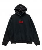 KITH×DISNEYキス×ディズニー）の古着「プルオーバーパーカー」｜ブラック