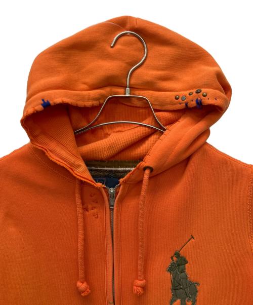 POLO RALPH LAUREN（ポロ・ラルフローレン）POLO RALPH LAUREN (ポロ・ラルフローレン) ジップパーカー オレンジ サイズ:Sの古着・服飾アイテム