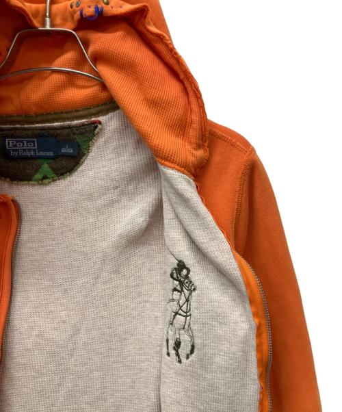 POLO RALPH LAUREN（ポロ・ラルフローレン）POLO RALPH LAUREN (ポロ・ラルフローレン) ジップパーカー オレンジ サイズ:Sの古着・服飾アイテム