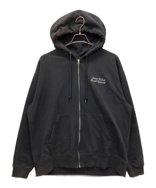 AVIREX（アヴィレックス）AVIREX (アヴィレックス) ジップパーカー ブラック サイズ:2XLの古着・服飾アイテム