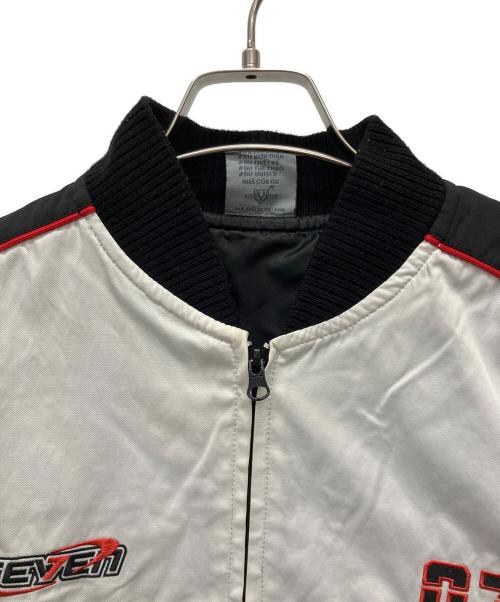 YAME.UN（ヤメ）YAME.UN (ヤメ) レーシングジャケット ホワイト×グレー サイズ:XLの古着・服飾アイテム
