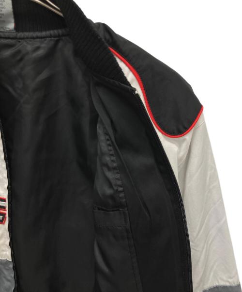 YAME.UN（ヤメ）YAME.UN (ヤメ) レーシングジャケット ホワイト×グレー サイズ:XLの古着・服飾アイテム