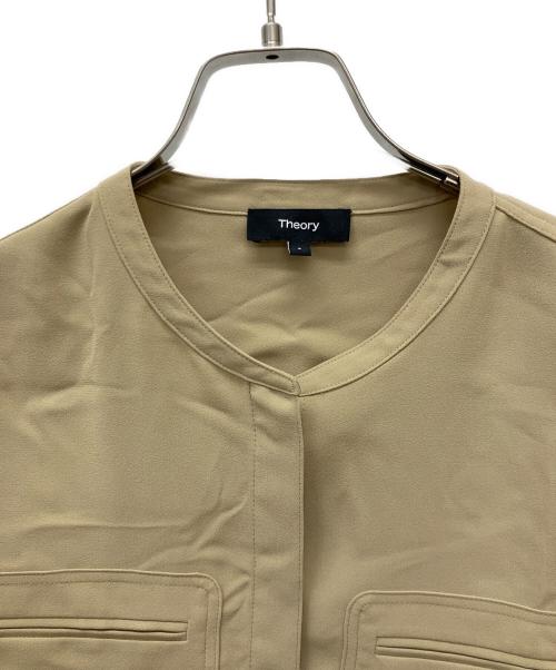 theory（セオリー）theory (セオリー) 長袖ブラウス カーキ サイズ:Sの古着・服飾アイテム