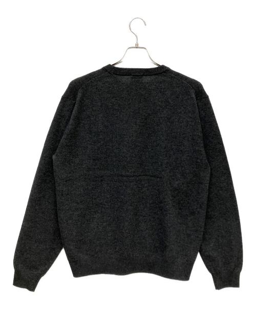DANTON（ダントン）DANTON (ダントン) LAMBSWOOL CREW NECK KNIT PULLOVER グレー サイズ:40の古着・服飾アイテム
