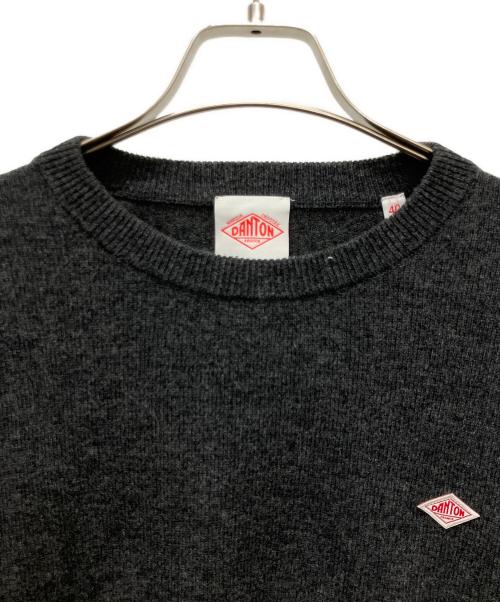 DANTON（ダントン）DANTON (ダントン) LAMBSWOOL CREW NECK KNIT PULLOVER グレー サイズ:40の古着・服飾アイテム
