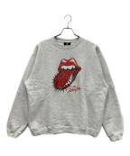 THE ROLLING STONES×JOURNAL STANDARD relumeザ ローリングストーンズ×ジャーナルスタンダード レリューム）の古着「裏起毛スウェット」｜ライトグレー