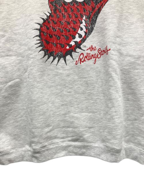 THE ROLLING STONES（ザ ローリングストーンズ）THE ROLLING STONES (ザ ローリングストーンズ) JOURNAL STANDARD relume (ジャーナルスタンダード レリューム) 裏起毛スウェット ライトグレー サイズ:SIZE Lの古着・服飾アイテム