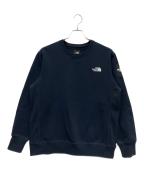 THE NORTH FACEザ ノース フェイス）の古着「スクエアロゴクルー」｜ネイビー