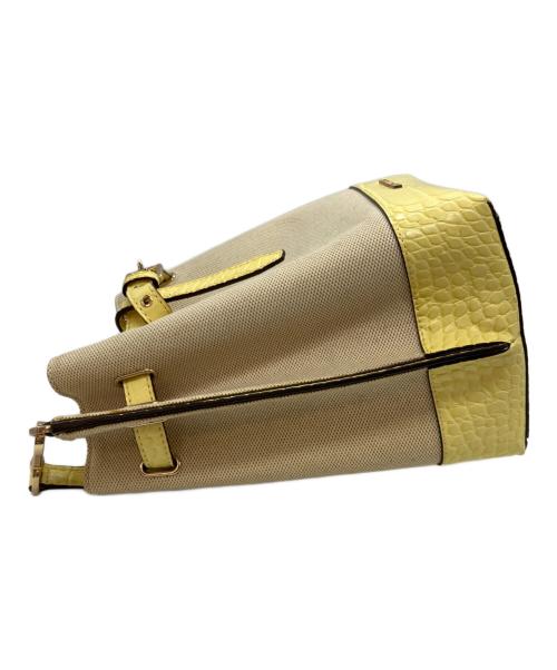 MICHAEL KORS（マイケルコース）MICHAEL KORS (マイケルコース) ショルダーバッグ イエロー×ベージュの古着・服飾アイテム