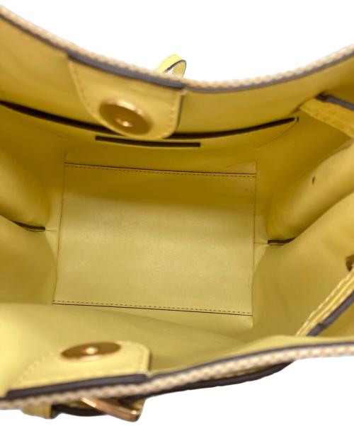 MICHAEL KORS（マイケルコース）MICHAEL KORS (マイケルコース) ショルダーバッグ イエロー×ベージュの古着・服飾アイテム