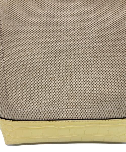 MICHAEL KORS（マイケルコース）MICHAEL KORS (マイケルコース) ショルダーバッグ イエロー×ベージュの古着・服飾アイテム