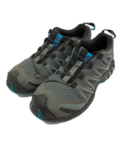 SALOMON（サロモン）SALOMON (サロモン) トレイルランニング グレー×ブルー サイズ:28の古着・服飾アイテム