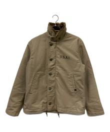 ALPHA（アルファ）の古着「N-1 デッキジャケット」｜カーキ