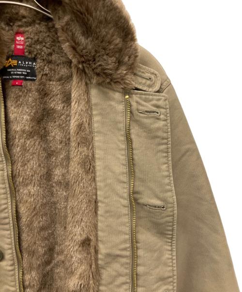 ALPHA（アルファ）ALPHA (アルファ) N-1 デッキジャケット カーキ サイズ:Lの古着・服飾アイテム