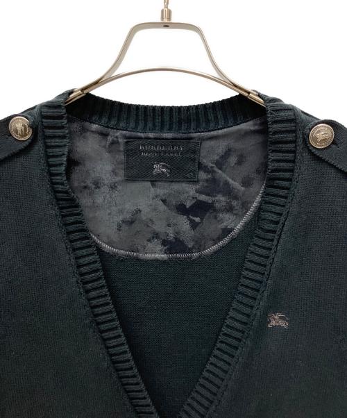 BURBERRY BLUE LABEL（バーバリー ブルー レーベル）BURBERRY BLUE LABEL (バーバリー ブルー レーベル) 厚手カーディガン ブラック サイズ:38の古着・服飾アイテム