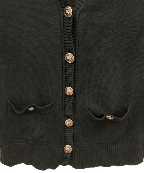 BURBERRY BLUE LABEL（バーバリー ブルー レーベル）BURBERRY BLUE LABEL (バーバリー ブルー レーベル) 厚手カーディガン ブラック サイズ:38の古着・服飾アイテム