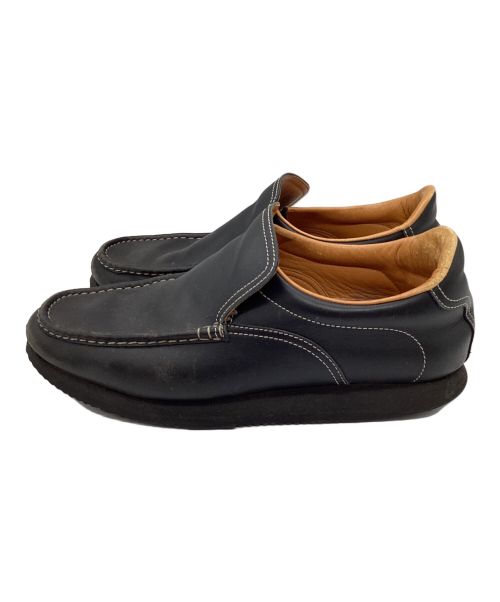 HERMES（エルメス）HERMES (エルメス) TURBO レザースリッポン ブラック サイズ:42 1/2の古着・服飾アイテム