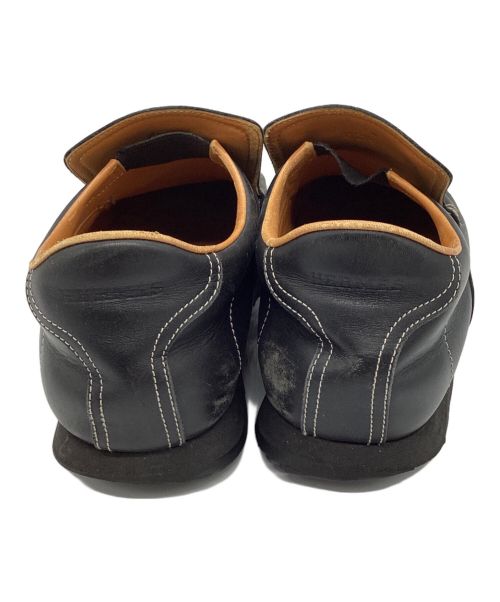 HERMES（エルメス）HERMES (エルメス) TURBO レザースリッポン ブラック サイズ:42 1/2の古着・服飾アイテム