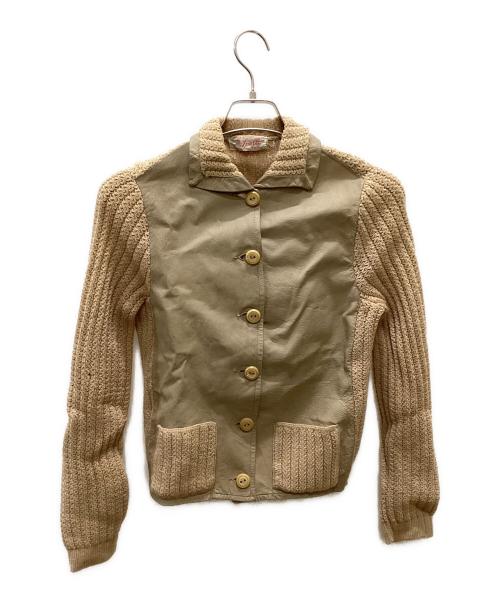 STYLED BY APOLLO（スタイル バイ アポロ）STYLED BY APOLLO (スタイル バイ アポロ) ヴィンテージ異素材ジャケット ベージュ サイズ:表記無しの古着・服飾アイテム