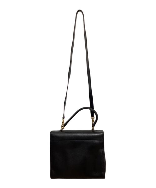 CELINE（セリーヌ）CELINE (セリーヌ) ヴィンテージ ロゴターンロック ハンドバッグ ブラックの古着・服飾アイテム