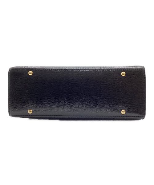 CELINE（セリーヌ）CELINE (セリーヌ) ヴィンテージ ロゴターンロック ハンドバッグ ブラックの古着・服飾アイテム