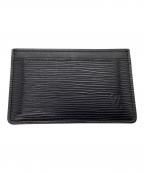 LOUIS VUITTONルイ ヴィトン）の古着「エピ ポルト カルト・サーンプル ノワール M63512 カードケース」