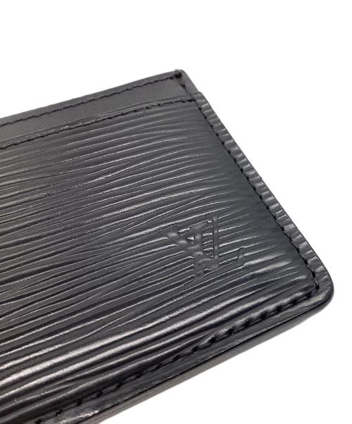 LOUIS VUITTON（ルイ ヴィトン）LOUIS VUITTON (ルイ ヴィトン) エピ ポルト カルト・サーンプル ノワール M63512 カードケースの古着・服飾アイテム