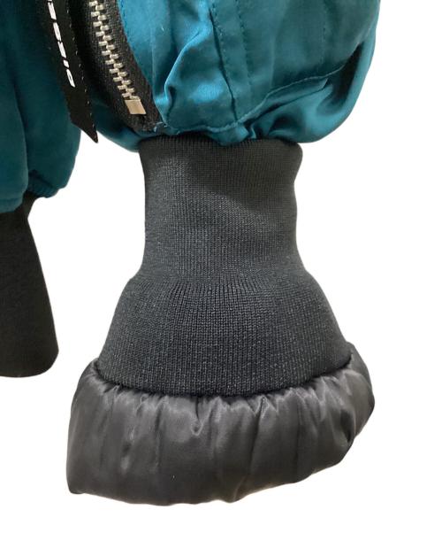DIESEL（ディーゼル）DIESEL (ディーゼル) W-BRESHA サテン ボンバージャケット グリーン×ブラック サイズ:XSの古着・服飾アイテム
