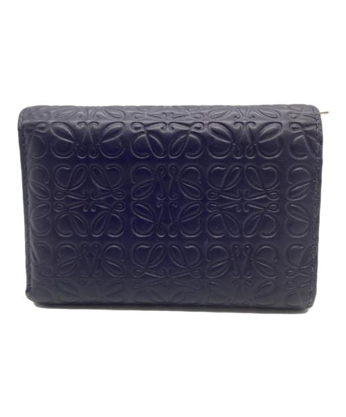 LOEWE（ロエベ）LOEWE (ロエベ) SAMLL VERTICAL WALLET パープルの古着・服飾アイテム
