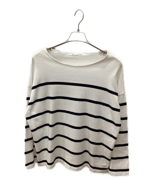 DEUXIEME CLASSE（ドゥーズィエム クラス）DEUXIEME CLASSE (ドゥーズィエム クラス) ワイドボーダーT ホワイト×ブラック サイズ:記載なしの古着・服飾アイテム