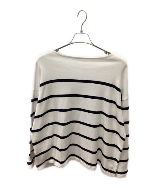 DEUXIEME CLASSE（ドゥーズィエム クラス）DEUXIEME CLASSE (ドゥーズィエム クラス) ワイドボーダーT ホワイト×ブラック サイズ:記載なしの古着・服飾アイテム