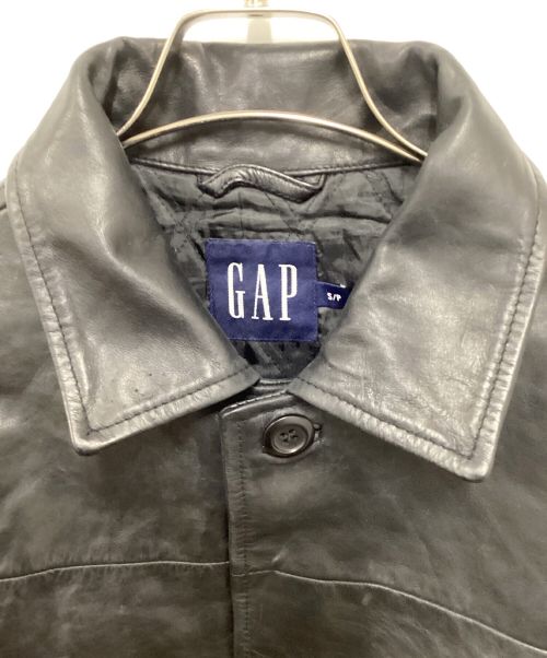 OLD GAP（オールドギャップ）OLD GAP (オールドギャップ) オールドレザーカーコート ブラック サイズ:Sの古着・服飾アイテム