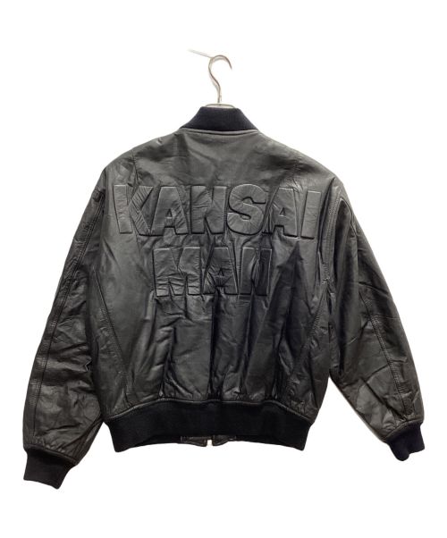 KANSAI MAN（カンサイマン）KANSAI MAN (カンサイマン) 90s 立体バックロゴMA-1ジャケット ブラック サイズ:FREEの古着・服飾アイテム