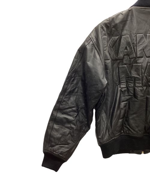 KANSAI MAN（カンサイマン）KANSAI MAN (カンサイマン) 90s 立体バックロゴMA-1ジャケット ブラック サイズ:FREEの古着・服飾アイテム