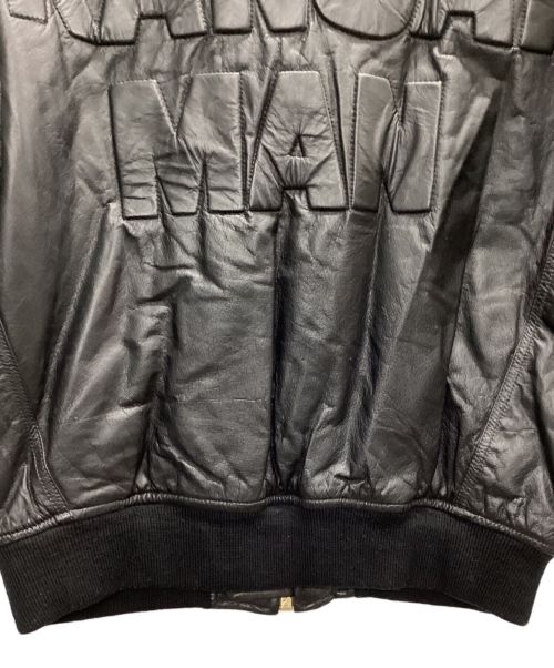 KANSAI MAN（カンサイマン）KANSAI MAN (カンサイマン) 90s 立体バックロゴMA-1ジャケット ブラック サイズ:FREEの古着・服飾アイテム