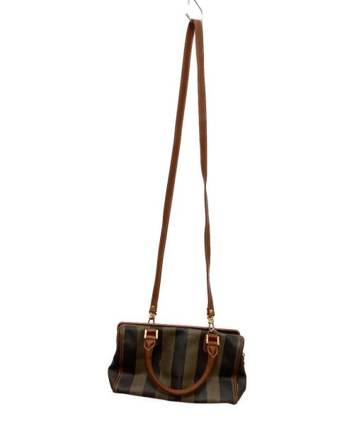 FENDI（フェンディ）FENDI (フェンディ) ヴィンテージ2WAYバッグ カーキ×ブラックの古着・服飾アイテム