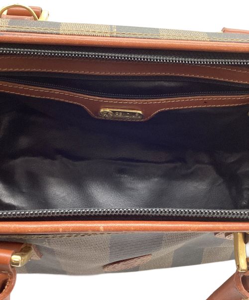 FENDI（フェンディ）FENDI (フェンディ) ヴィンテージ2WAYバッグ カーキ×ブラックの古着・服飾アイテム