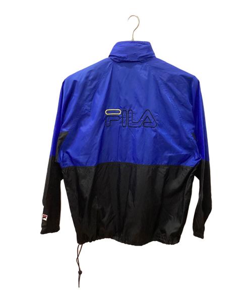 FILA（フィラ）FILA (フィラ) 90sアノラックジャケット ブルー×ブラック サイズ:XLの古着・服飾アイテム