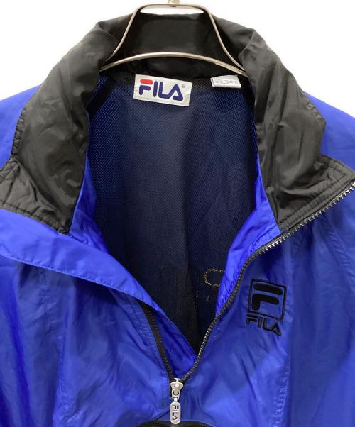 FILA（フィラ）FILA (フィラ) 90sアノラックジャケット ブルー×ブラック サイズ:XLの古着・服飾アイテム