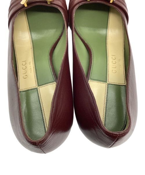 GUCCI（グッチ）GUCCI (グッチ) パンプス レッド サイズ:35の古着・服飾アイテム