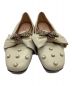 中古・古着 GUCCI (グッチ) クイーンマーガレットビーアクセントローファー アイボリー サイズ:34：12000円