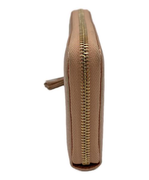 GUCCI（グッチ）GUCCI (グッチ) ソーホー インターロッキングG ランドファスナーフリンジ長財布 メタリックピンクの古着・服飾アイテム